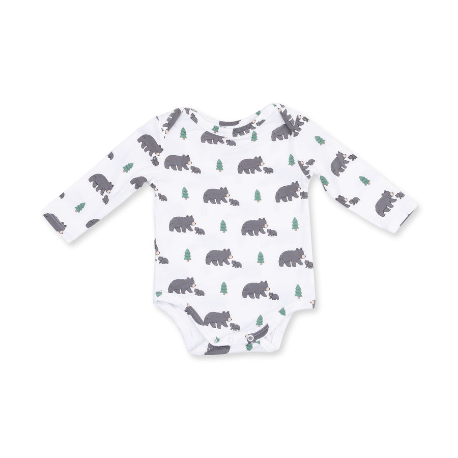 BLACK BEARS LONG SLEEVE BODYSUIT
