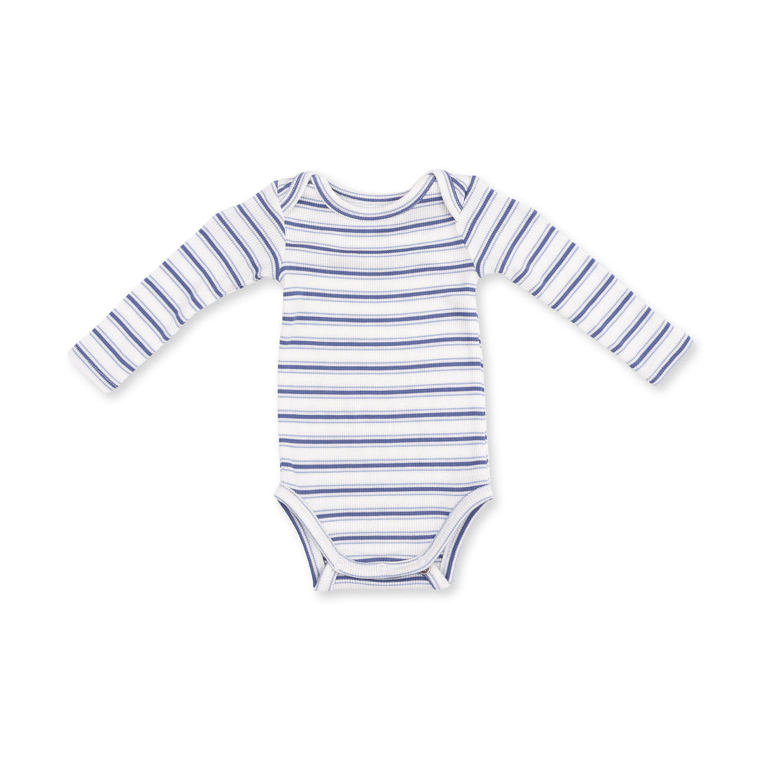 VINTAGE BLUE STRIPE L/S BODYSUIT