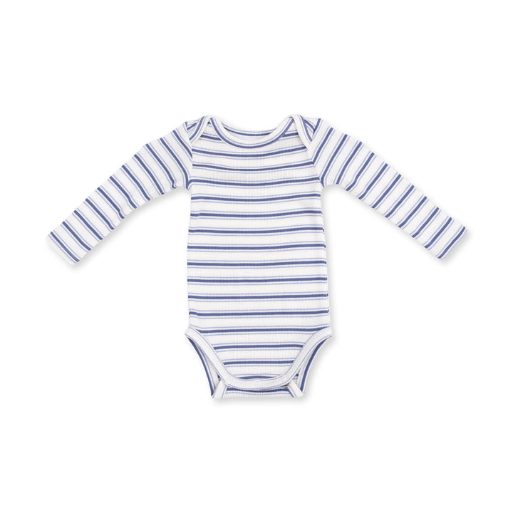 VINTAGE BLUE STRIPE L/S BODYSUIT
