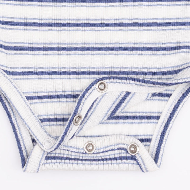 VINTAGE BLUE STRIPE L/S BODYSUIT