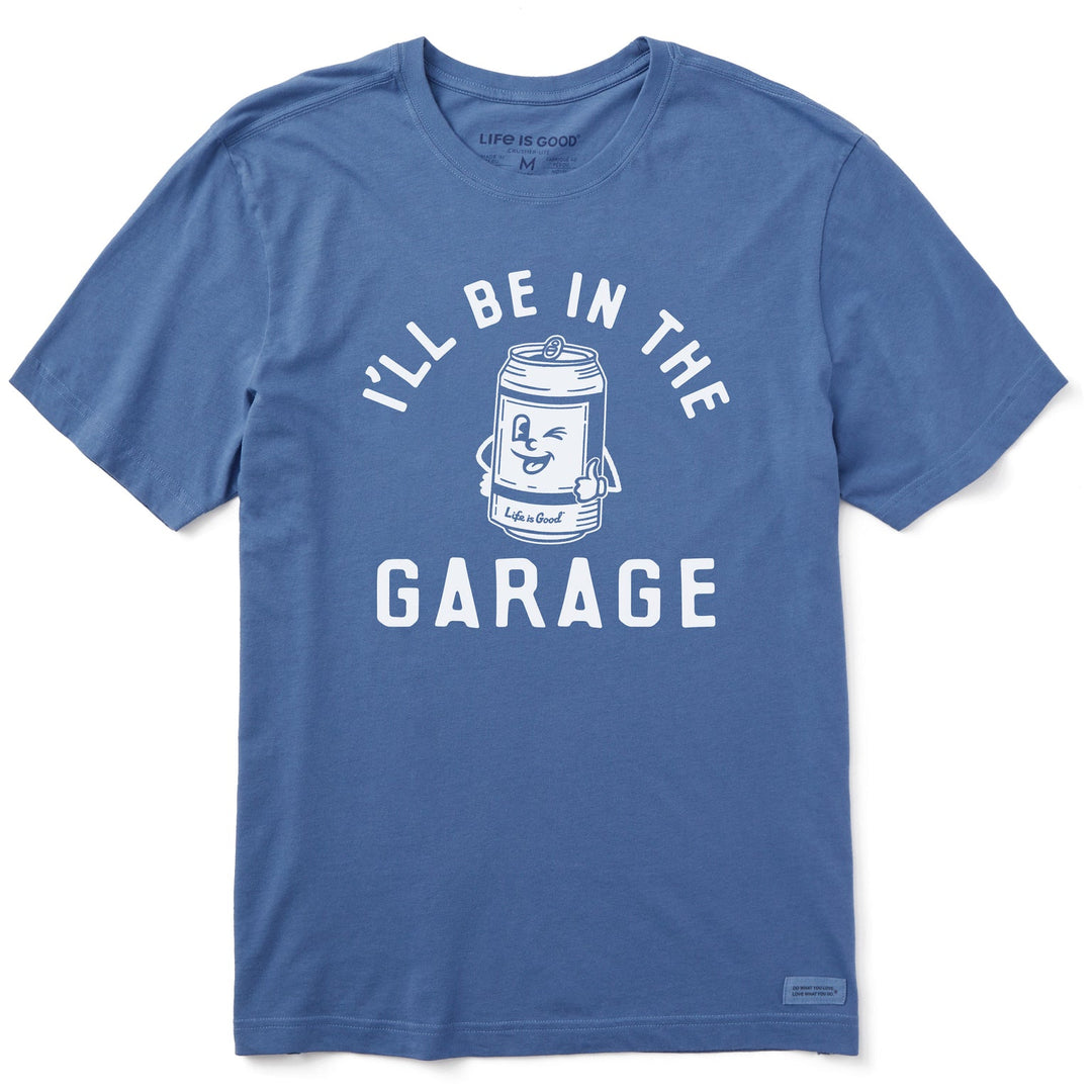 MEN'S I'LL BE IN THE GARAGE CRUSHER TEE
