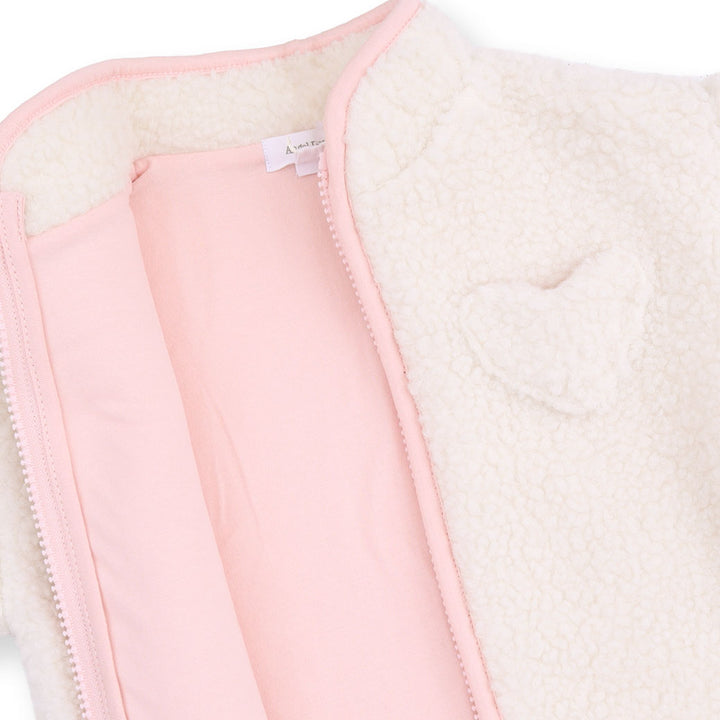 PINK & CREAM SHERPA JACKET
