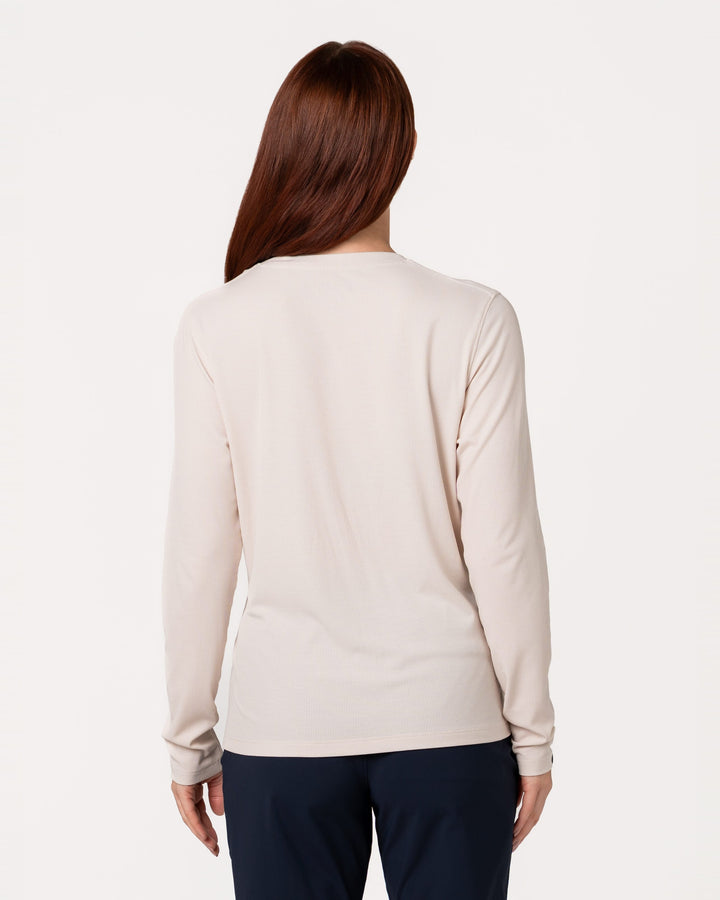 SAND ESSENTIALIST LONG SLEEVE RIBBED T-SHIRT
