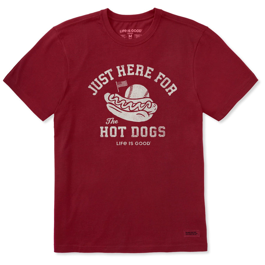 HERE FOR THE HOT DOGS CRUSHER TEE
