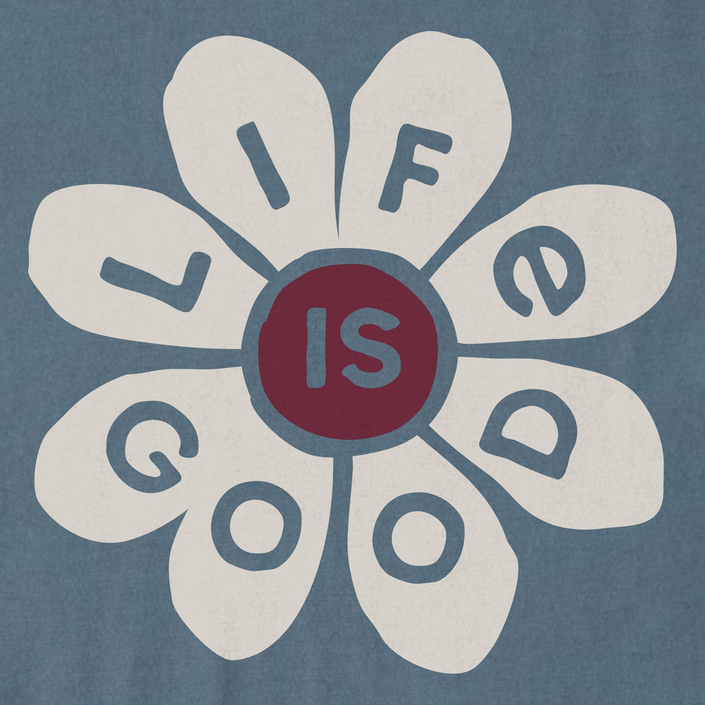 LIFE IS GOOD DAISY CRUSHER TEE

