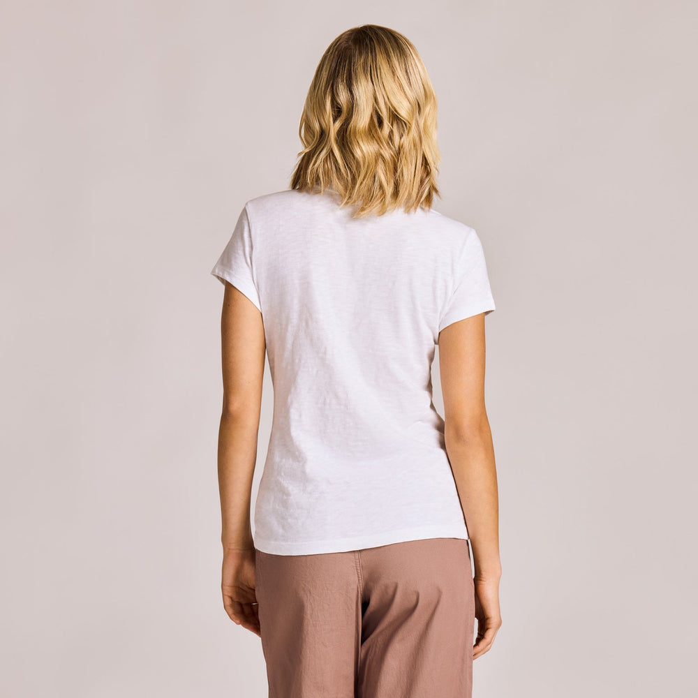 CLOUD WHITE SLIM FIT TEE
