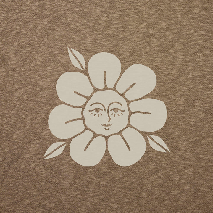 FLOWER MAIDEN TEXTURED SLUB TEE