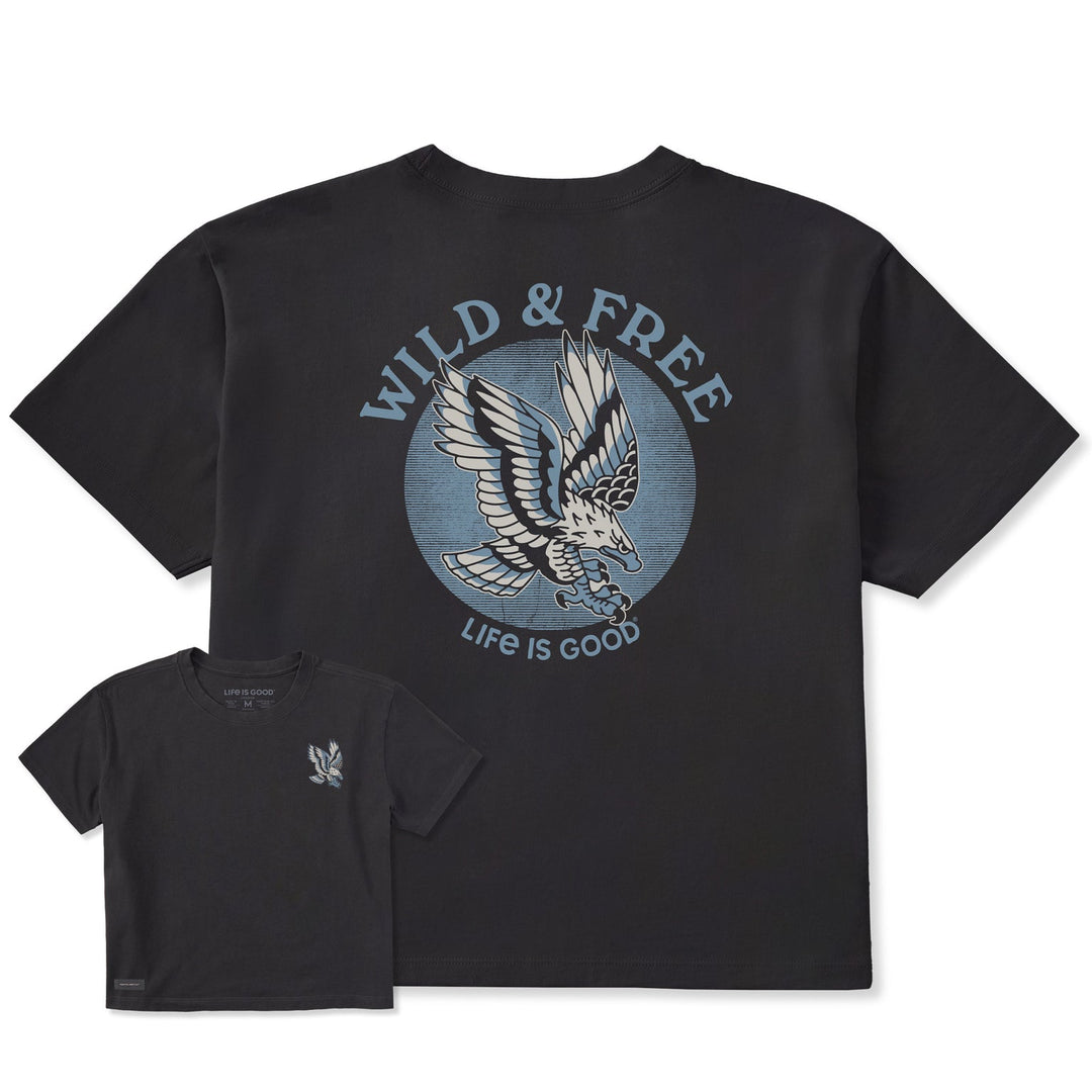 WILD & FREE EAGLE CRUSHER BOXY TEE