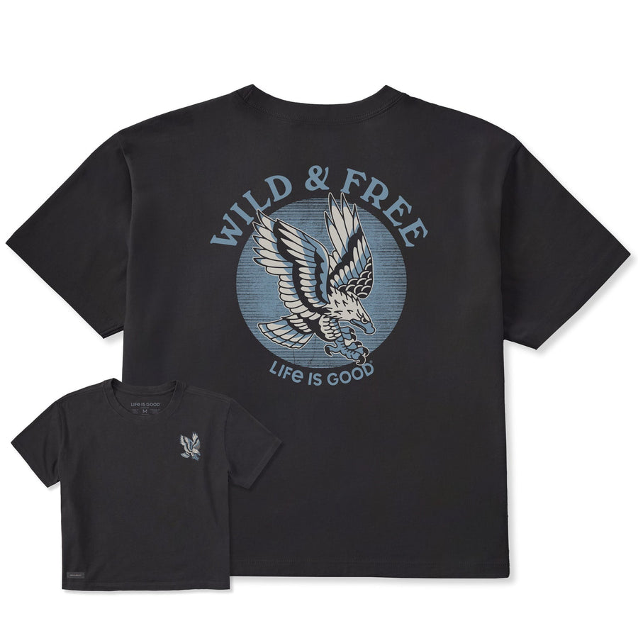 WILD & FREE EAGLE CRUSHER BOXY TEE
