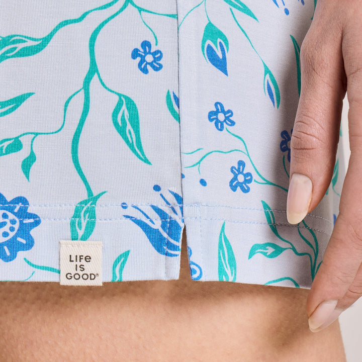 CLIMBING FLORAL PATTERN LIGHTWEIGHT SLEEP SHORT