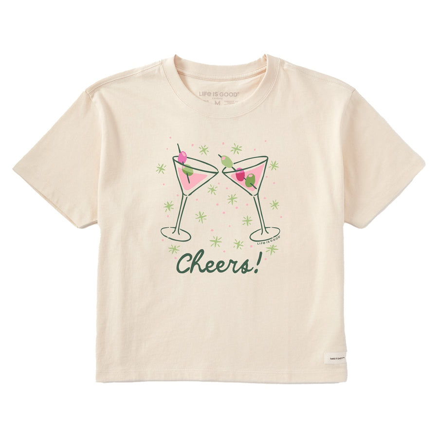 HOLIDAY MARTINIS BOXY TEE
