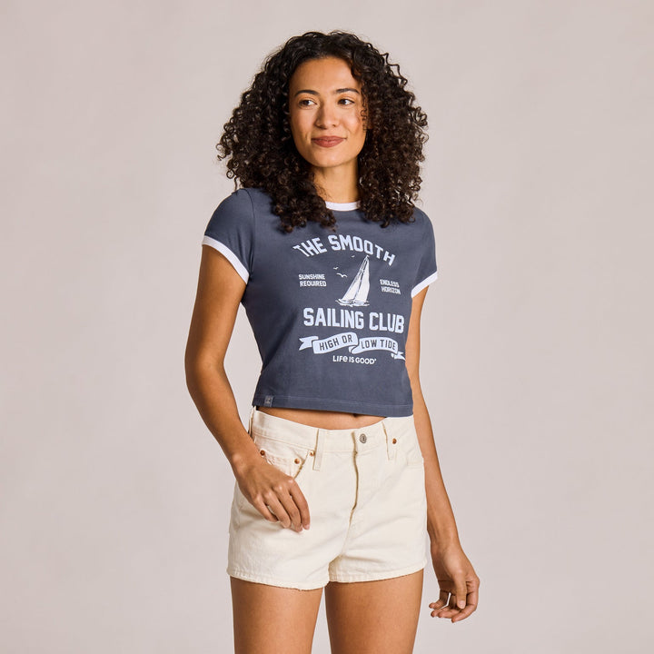 SMOOTH SAILING CLUB CRUSHER-LITE RINGER TEE