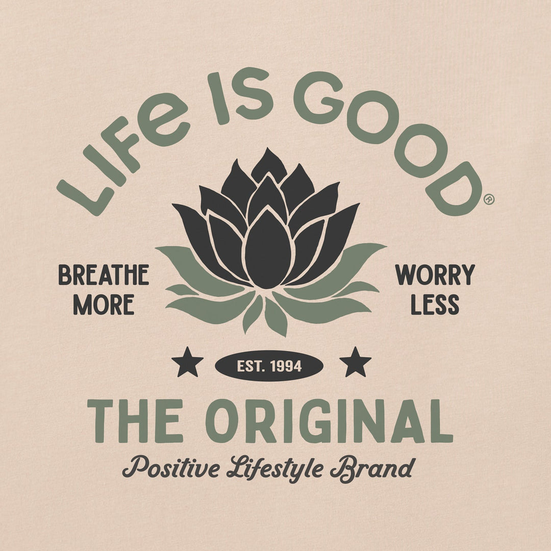 BREATHE MORE LOTUS BOXY CRUSHER TEE