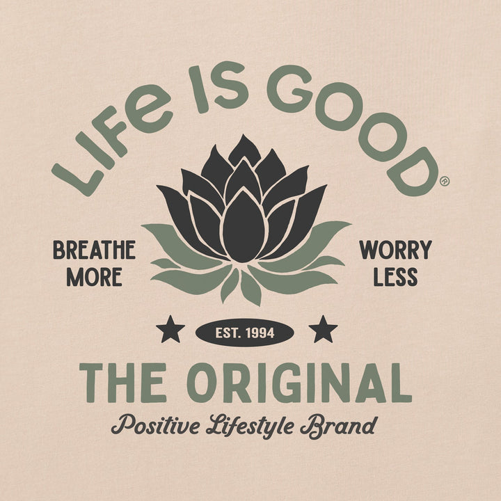 BREATHE MORE LOTUS BOXY CRUSHER TEE