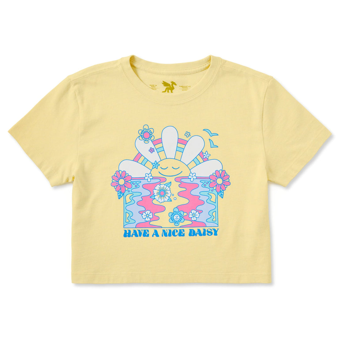 KIDS HAVE A NICE DAISY SUNRISE  CRUSHER BOXY TEE