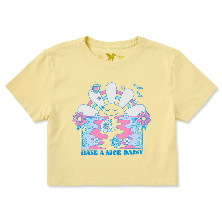 KIDS HAVE A NICE DAISY SUNRISE  CRUSHER BOXY TEE
