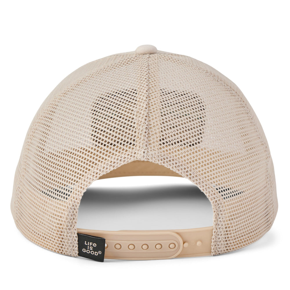 BIRCH WHITE SUNRISE WATER STRIPE TRUCKER HAT
