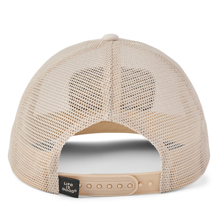 BIRCH WHITE SUNRISE WATER STRIPE TRUCKER HAT