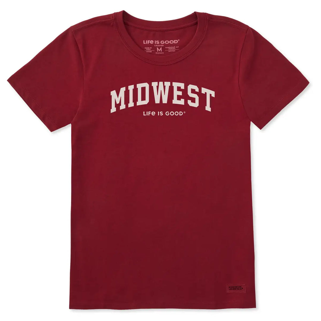 WOMEN'S MIDWEST ARCH SHORT SLEEVE CRUSHER TEE