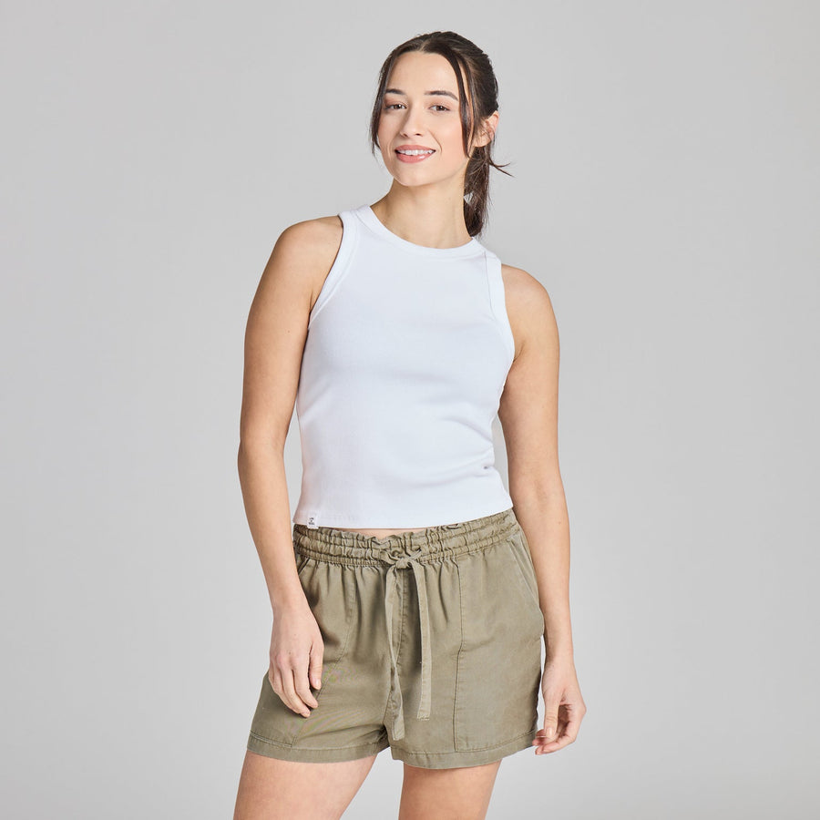 CLOUD WHITE FITTED TANK
