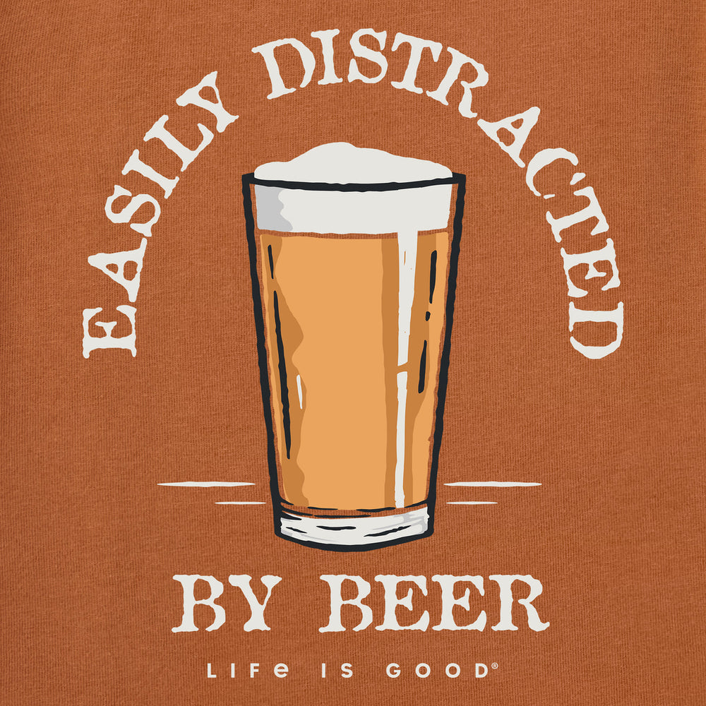 EASILY DISTRACTED BY BEER CRUSHER TEE
