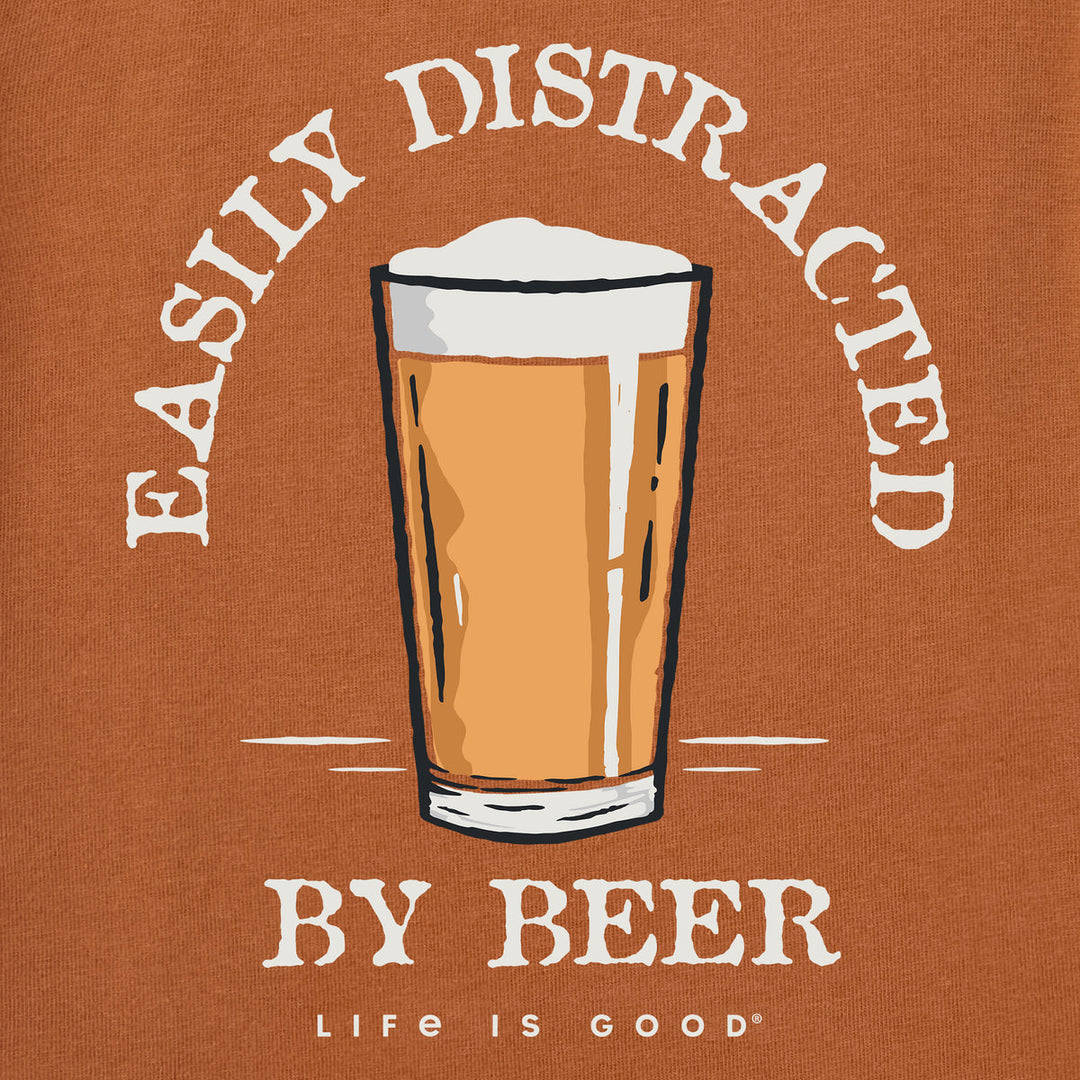 EASILY DISTRACTED BY BEER CRUSHER TEE