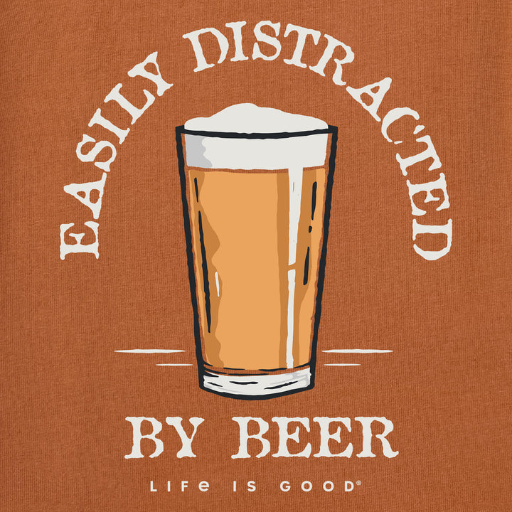 EASILY DISTRACTED BY BEER CRUSHER TEE