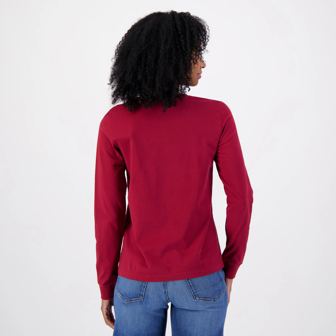WOMEN'S MERRY STOCKINGS L/S CRUSHER TEE