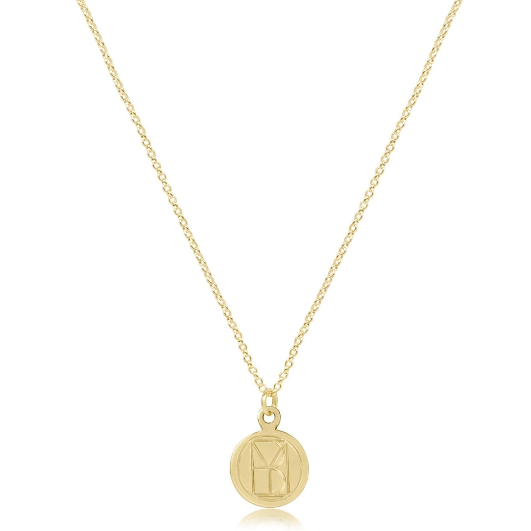16" BE YOU CLASSIC GOLD 2MM CHARM NECKLACE