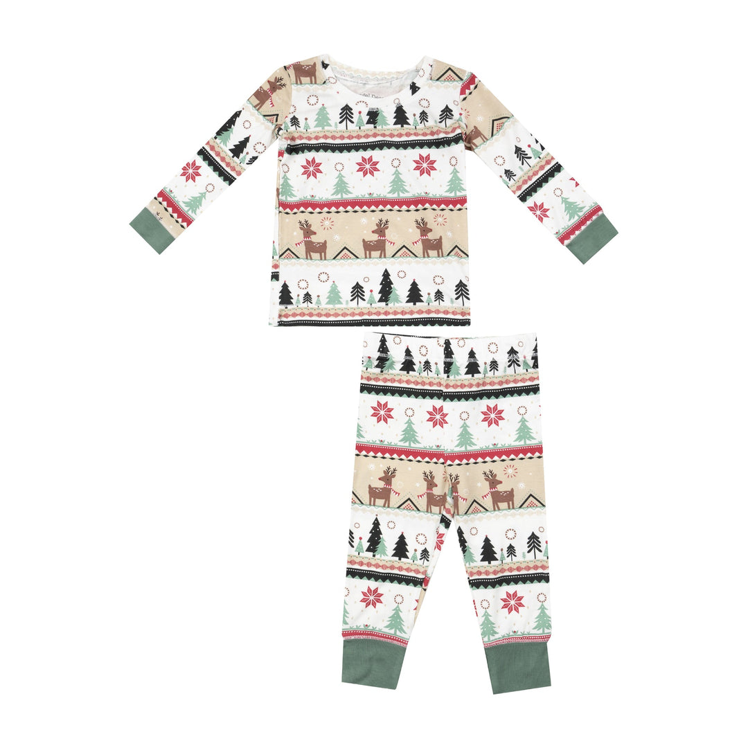 TODDLER REINDEER FAIRISLE LOUNGEWEAR SET