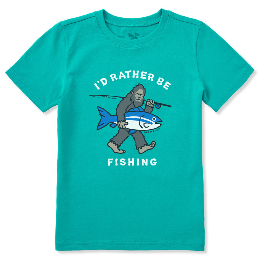 KIDS I'D RATHER BE FISHING TEE
