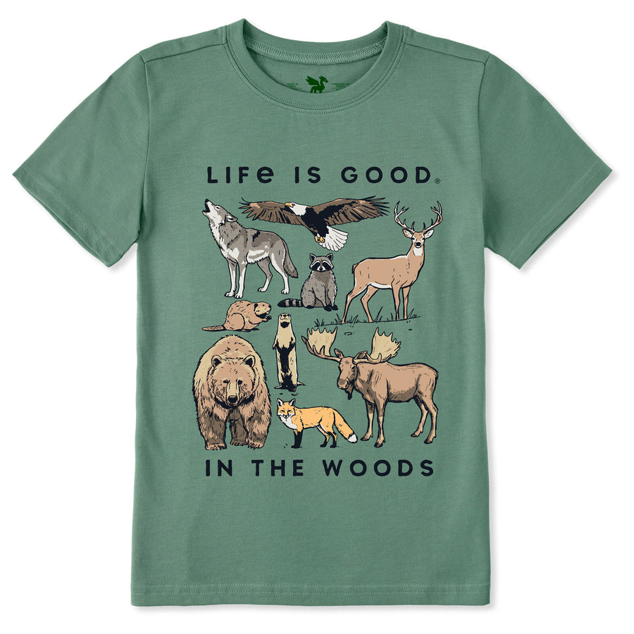 KIDS LIFE IS GODD IN THE (AMERICAN) WOODS S/S CRUSHER TEE
