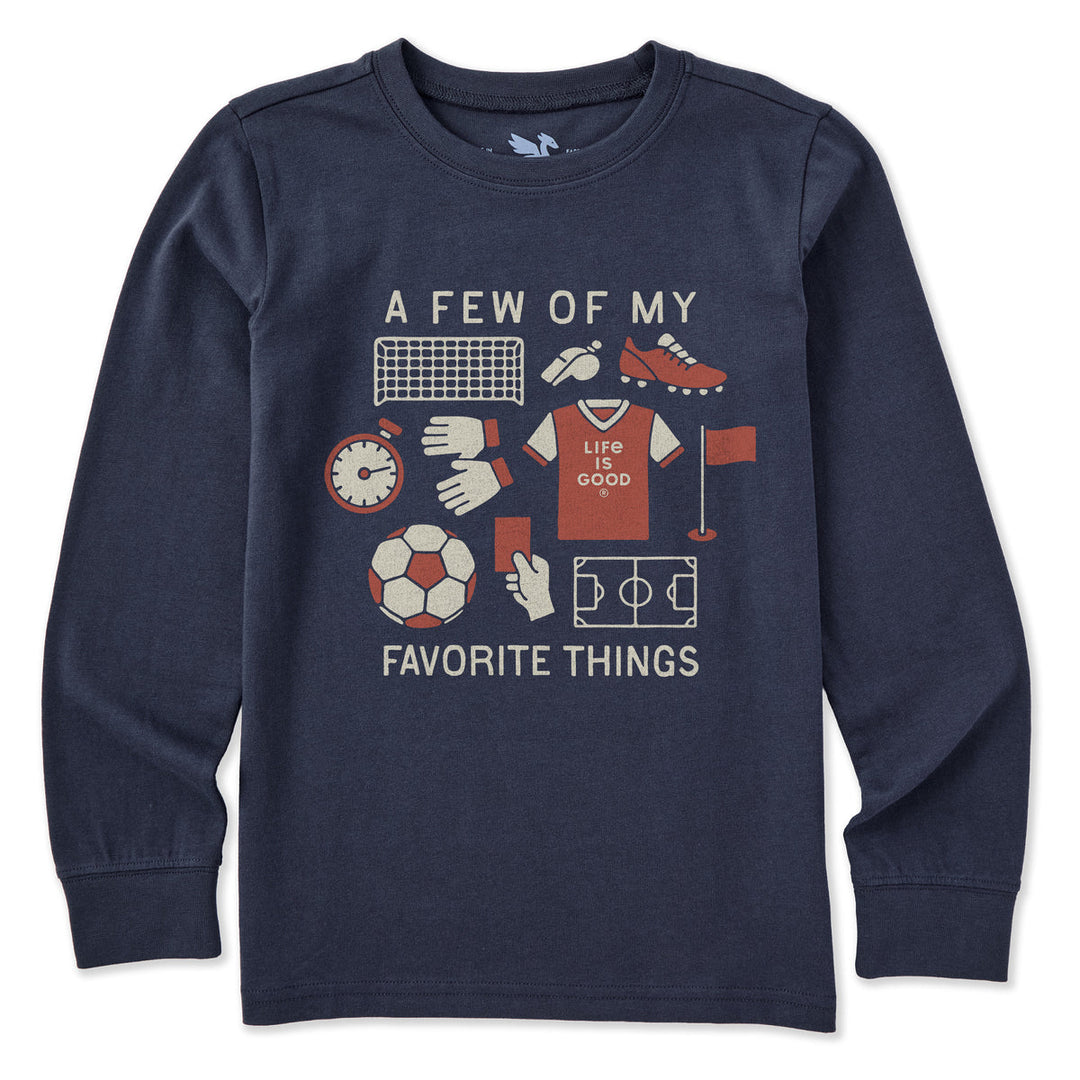 KIDS A FEW OF MY FAVORITE SOCCER THINGS L/S TEE