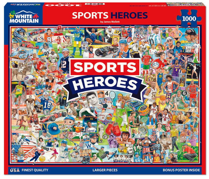 SPORTS HEROES 1000 PIECE PUZZLE
