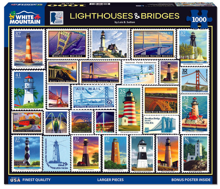 LIGHTHOUSES & BRIDGES 1000 PIECE PUZZLE