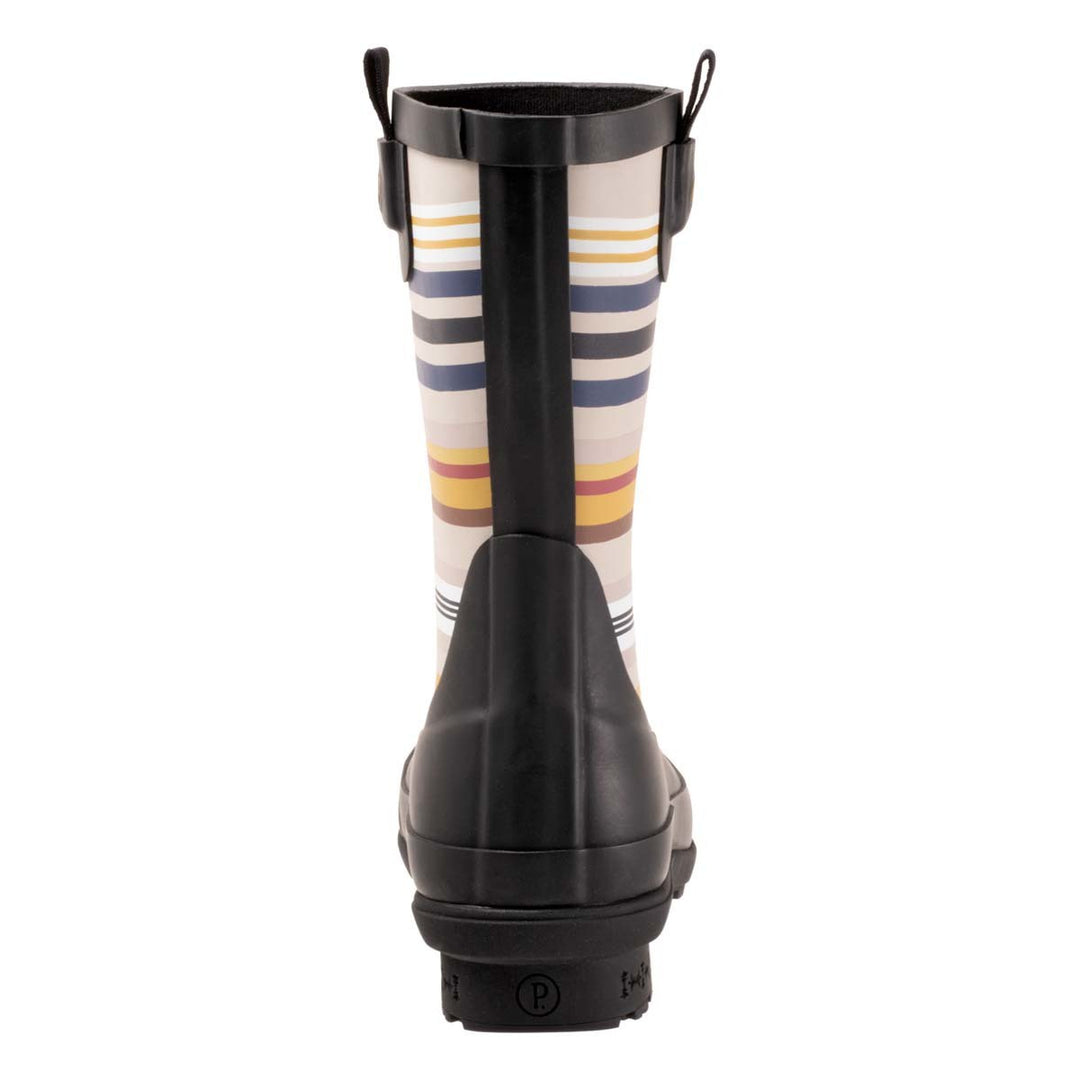 Women's Pendleton Bridger Black Stripe Mid Rain Boots