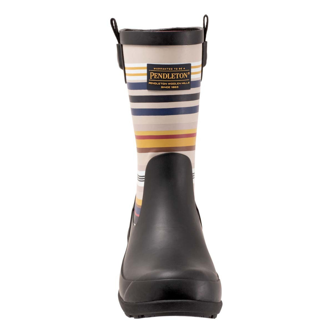 Women's Pendleton Bridger Black Stripe Mid Rain Boots