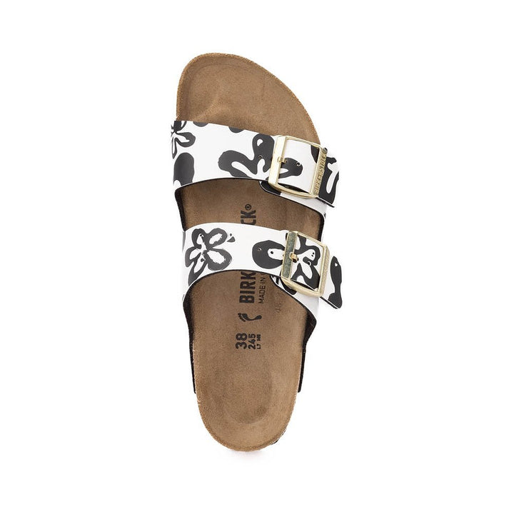 ARIZONA BLOOMS WHITE & BLACK SANDAL