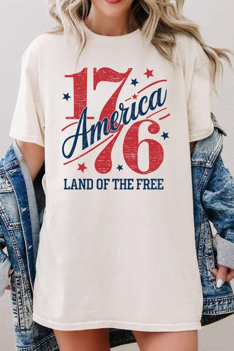 NATURAL AMERICA 1776 GRAPHIC T-SHIRT
