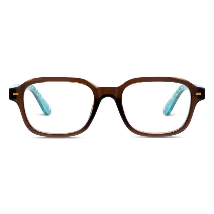 FABLE MOCHA/TORTOISE QUARTZ BLUE LIGHT READING GLASSES