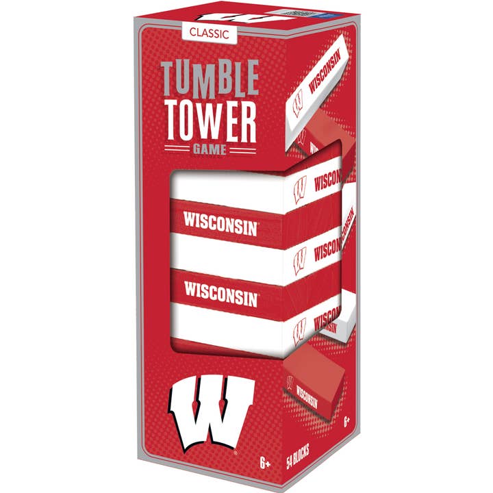 WISCONSIN BADGERS TUMBLE TOWER GAME