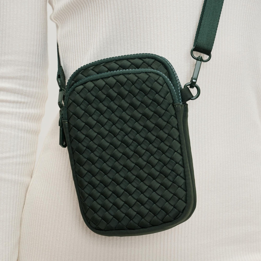 OLIVE PINE DIVIDE & CONQUER CROSSBODY BAG