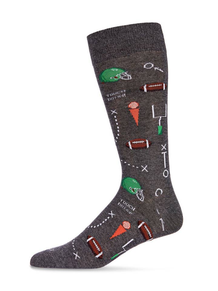 MEN'S READY FOR SOME FOOTBALL BAMBOO CREW SOCKS