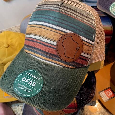 WISCONSIN GREEN STRIPE HAT
