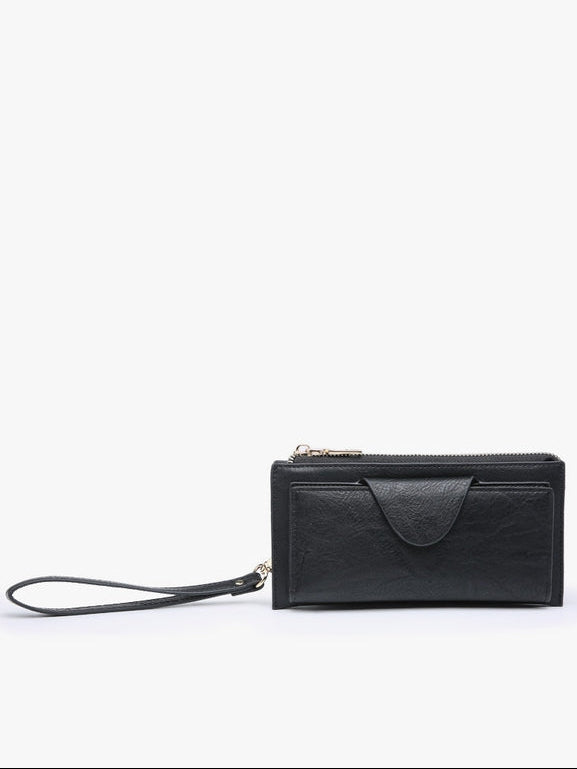 KAYLA RFID SNAP WALLET WRISTLET
