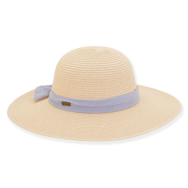 NATURAL PAPER BRAID FLOPPY HAT