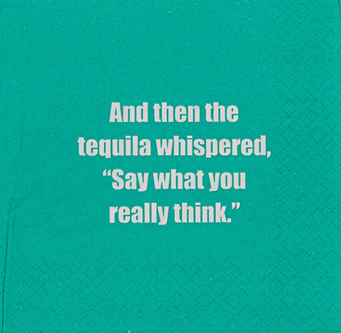 TEQUILA WHISPERED NAPKINS