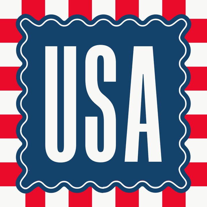 USA COCKTAIL NAPKINS
