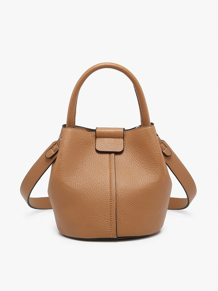 FARRAH TAUPE BUCKET BAG
