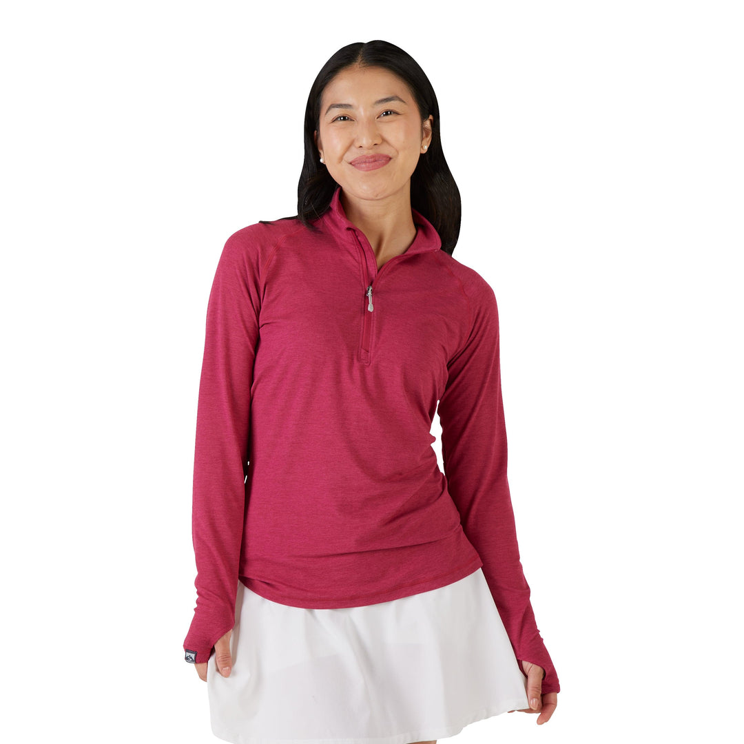 PACESETTER DEEP MAGENTA 1/4 ZIP